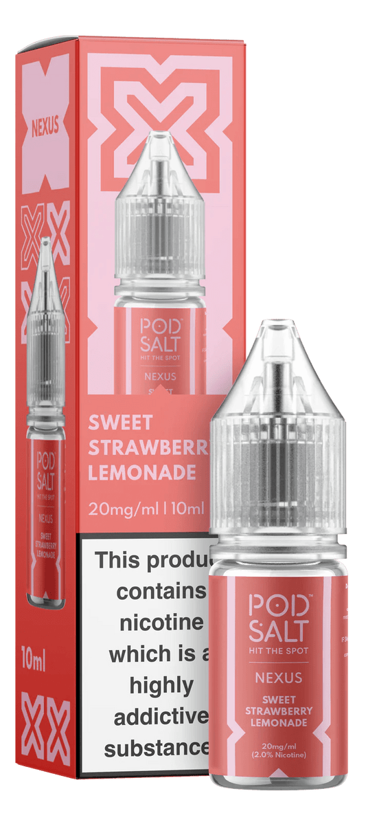 Pod Salt Nexus Nic Salt - Sweet Strawberry Lemonade - Online Vapes