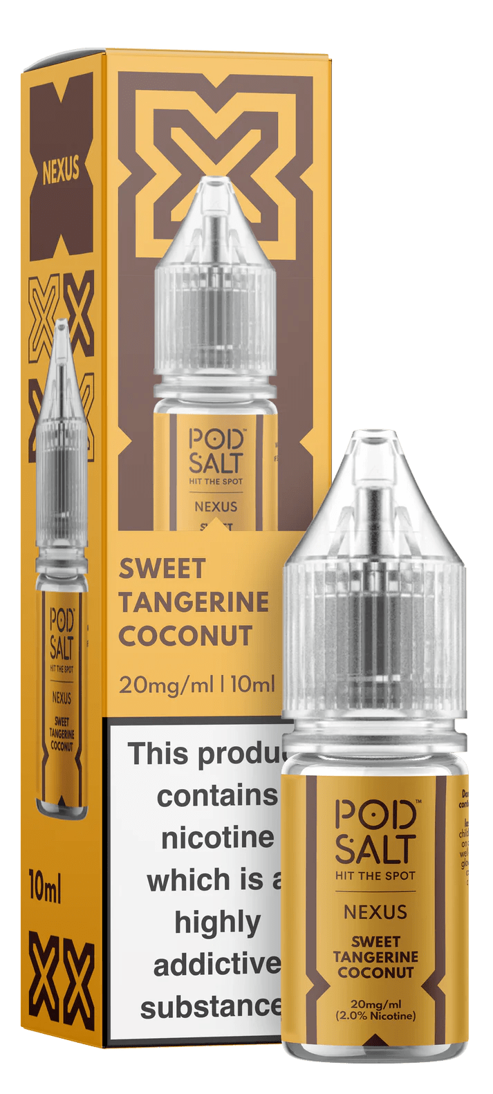 Pod Salt Nexus Nic Salt - Sweet Tangerine Coconut - Online Vapes