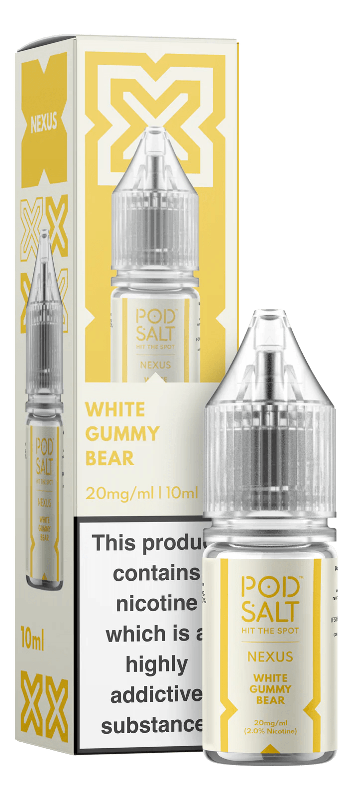 Pod Salt Nexus Nic Salt - White Gummy Bear - Online Vapes