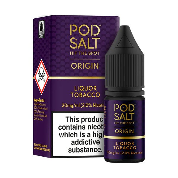 Pod Salt Origin Nic Salt - Liquor Tobacco - Online Vapes