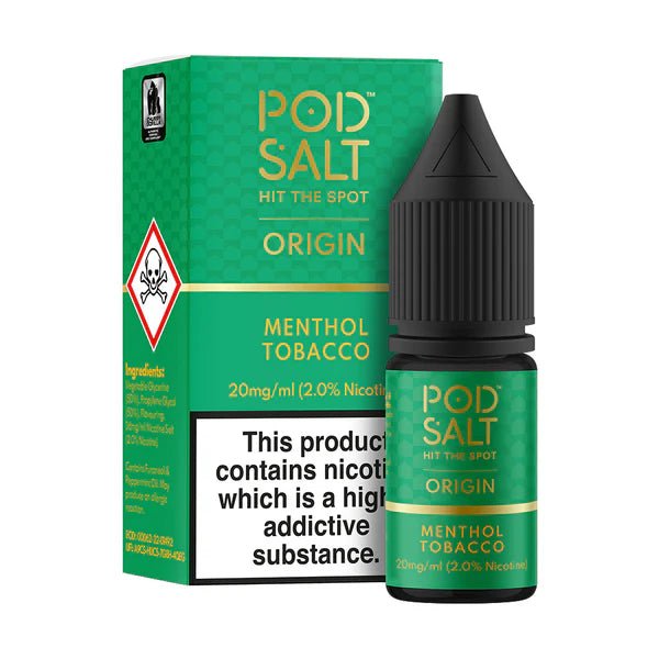 Pod Salt Origin Nic Salt - Menthol Tobacco - Online Vapes