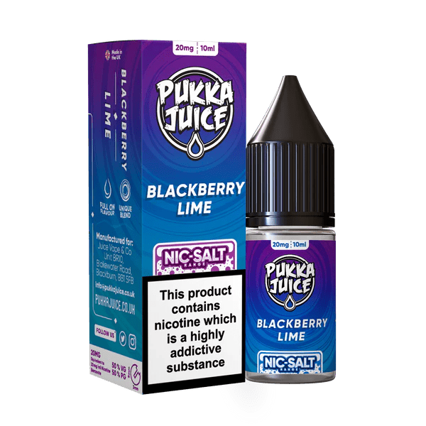 Pukka Juice Nic Salts - Blackberry Lime - Online Vapes