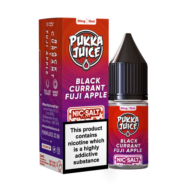 Pukka Juice Nic Salts - Blackcurrant Fuji Apple - Online Vapes