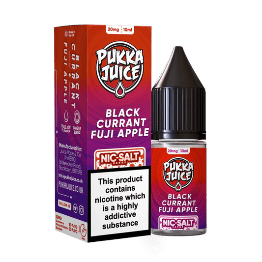 Pukka Juice Nic Salts - Blackcurrant Fuji Apple - Online Vapes