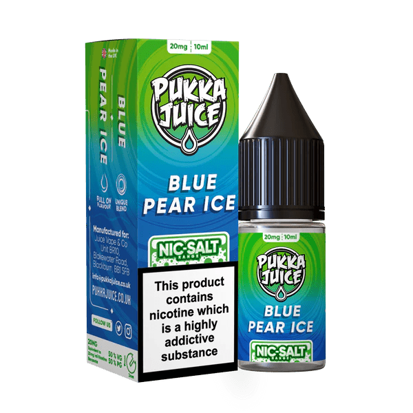Pukka Juice Nic Salts - Blue Pear Ice - Online Vapes