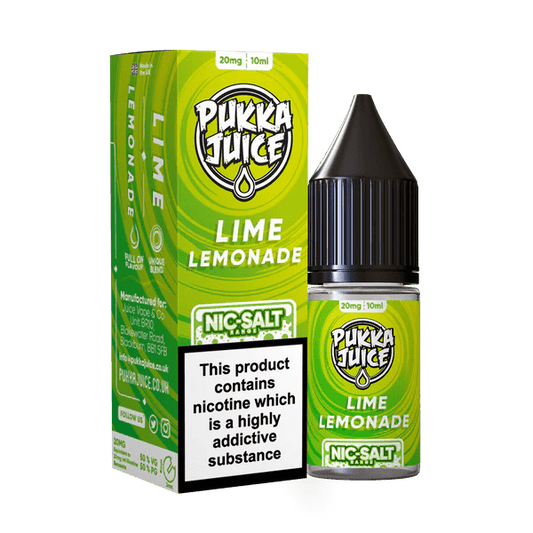 Pukka Juice Nic Salts - Lime Lemonade - Online Vapes