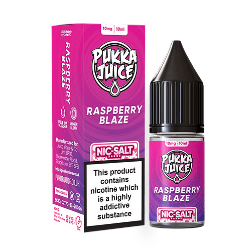 Pukka Juice Nic Salts - Raspberry Blaze - Online Vapes