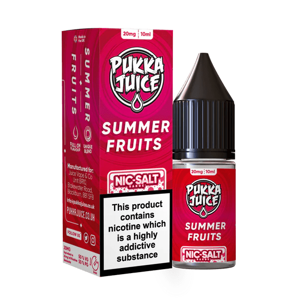Pukka Juice Nic Salts - Summer fruits - Online Vapes