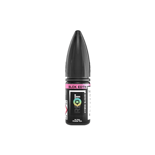 Riot Squad Black Edition Nic Salts - Ultra Peach Tea - Online Vapes