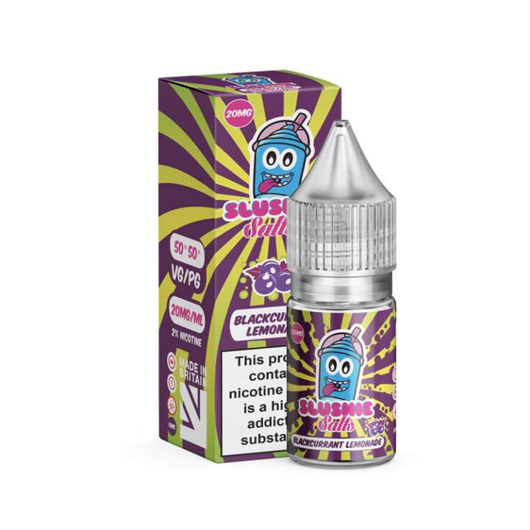 Slushie Nic Salts - Blackcurrant Lemonade Slush - Online Vapes