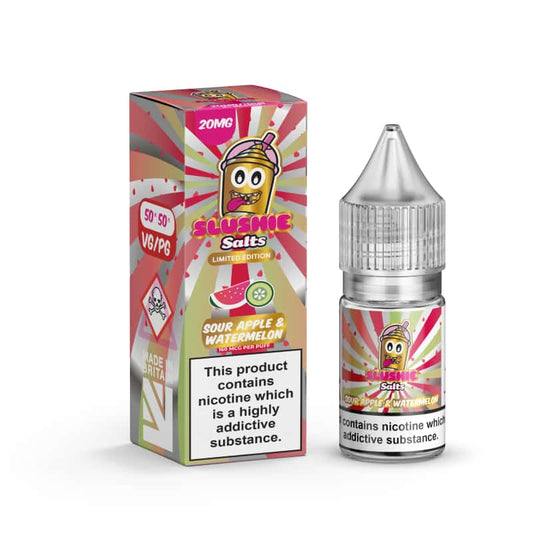 Slushie Nic Salts - Sour Apple & Watermelon Slush - Online Vapes