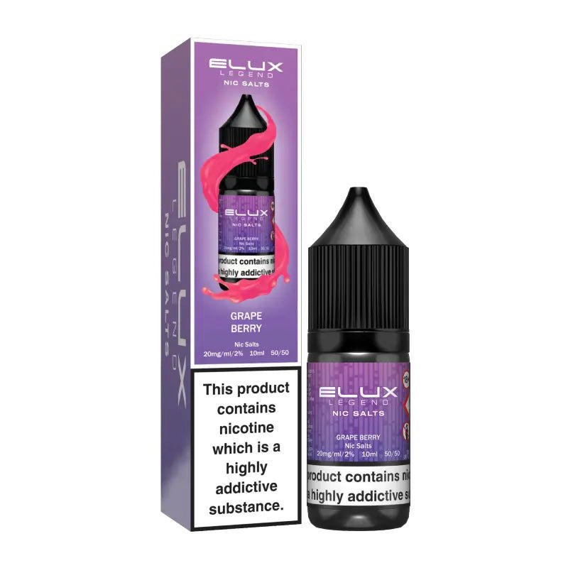 Elux Legend Nic Salt - Grape Berry - Online Vapes