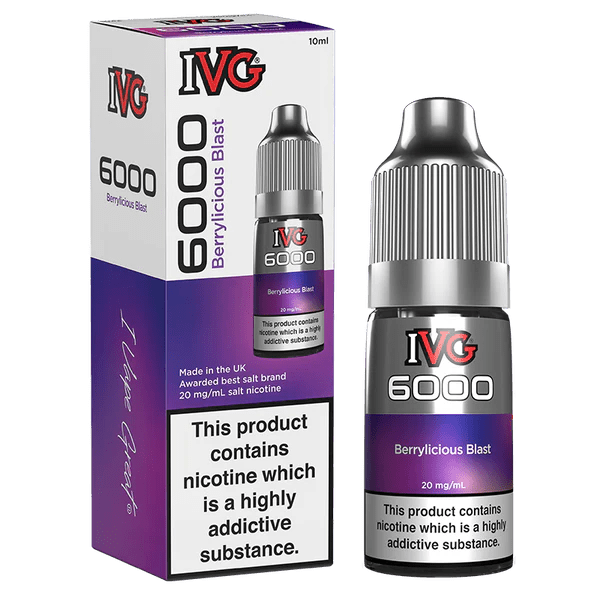 IVG 6000 Nic Salts - Berrylicious Blast - Online Vapes