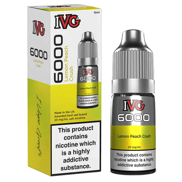 IVG 6000 Nic Salts - Lemon Peach Crush - Online Vapes