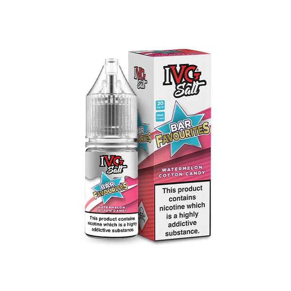 IVG Bar Favourites Nic Salts - Watermelon Cotton Candy - Online Vapes